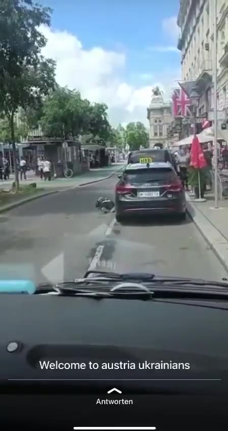 Ukrainians mobbed two people in the center of Vienna and fled