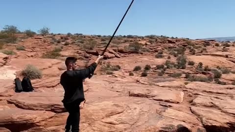 Crazy selfie stick shooting 🤯🤯