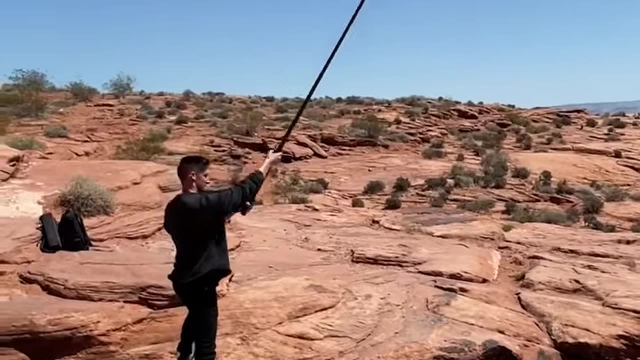 Crazy selfie stick shooting 🤯🤯