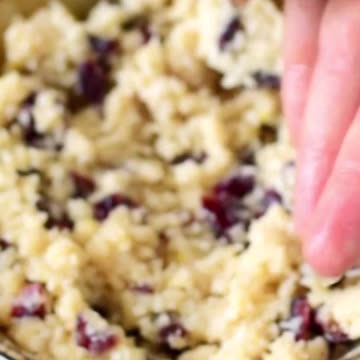 5-Ingredient Lemon Coconut Balls with cranberries Vegan Recipe