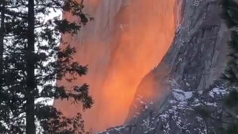 A beautiful "firefall"