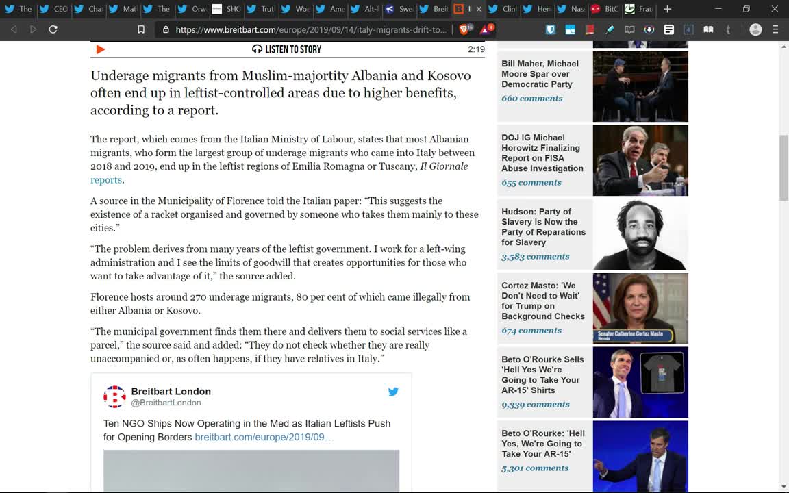 Хроники геноцида Белой Расы 14.09.19