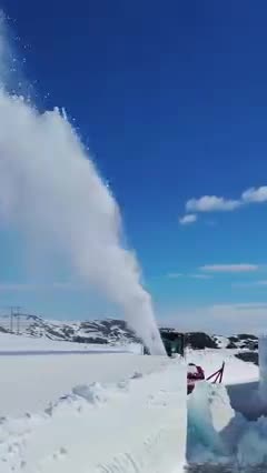 Snow removal in south africa has also become a beautiful!