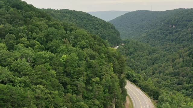 relaxing video with magical landscapes filmed from a drone