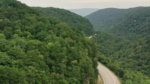 relaxing video with magical landscapes filmed from a drone