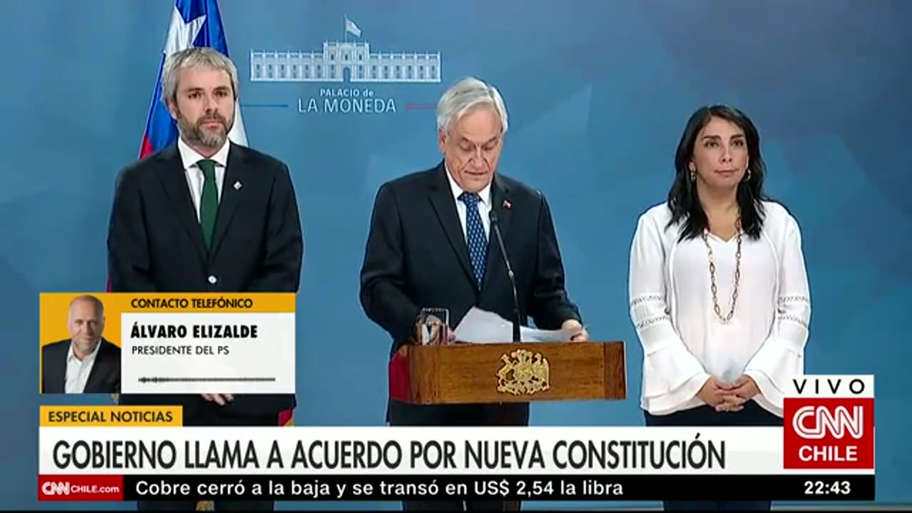 CNN Live in 2019 - AHORA - Presidente Sebastián Piñera habla desde La Moneda