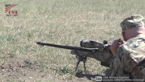 US Marines Shoot The AWM Sniper Rifle (L115A3) - .338 Lapua Magnum (8.59 mm)