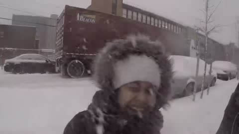 Playing with Snow.- Mar 5, 2015