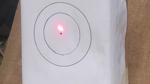 Testando mira laser em carabina de pressão