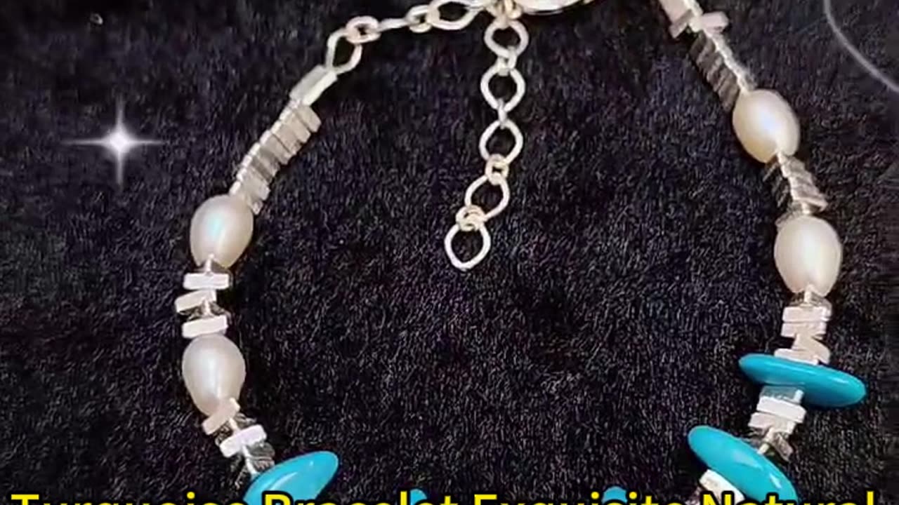 GN-20241108-04 Turquoise Bracelet Exquisite Natural Pearl Bracelet Fashion Women's Jewelry Versatile