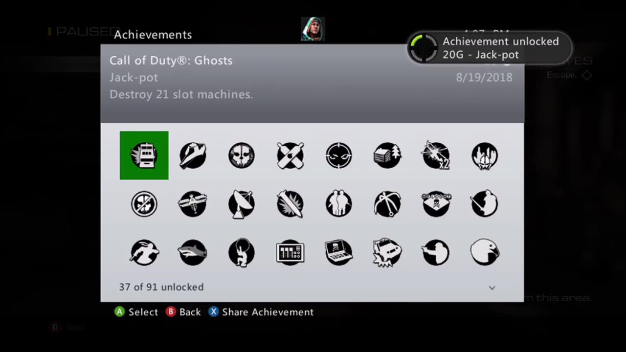Call of Duty Ghosts - Jack Pot Achievement