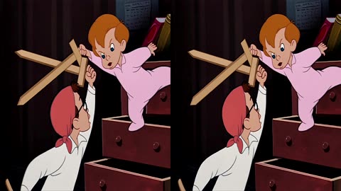 3D SBS Peter Pan 4K L 4K R 80% MORE BACKGROUND DEPTH P1