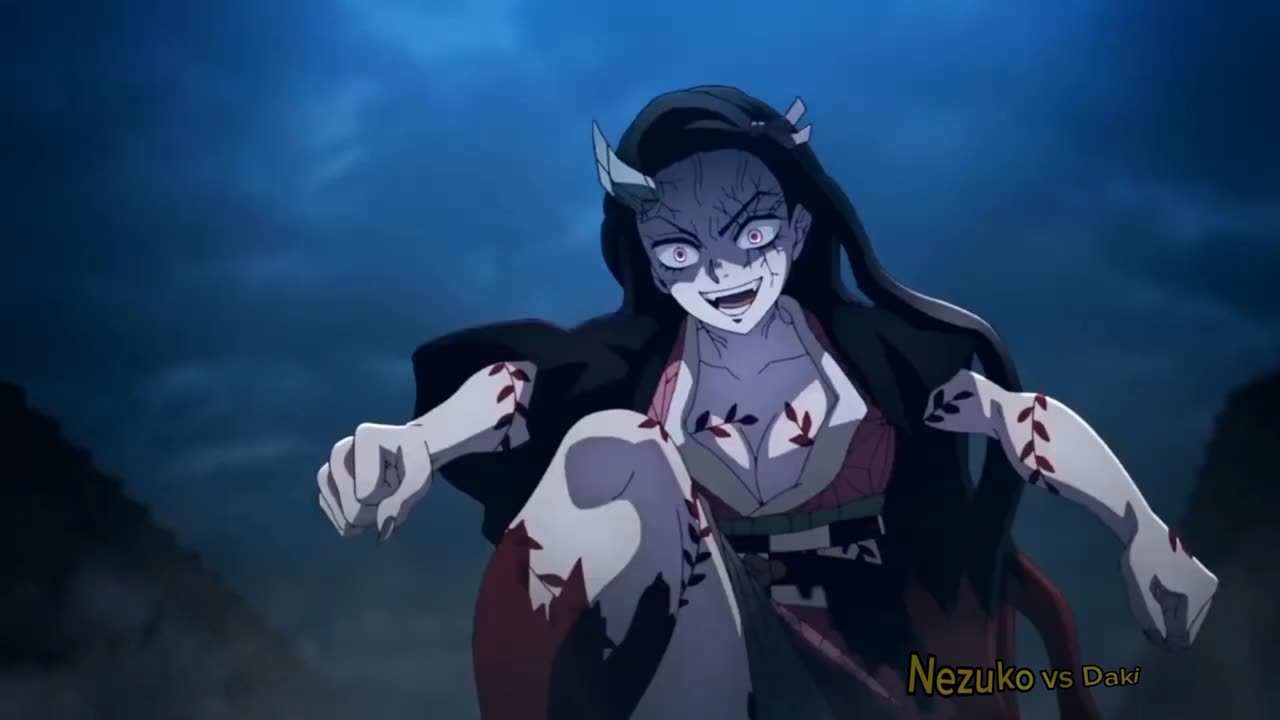 Nezuk0 vs Daki ( demon slayer )