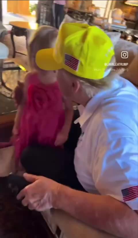 Lara Trump- When Grandpa wears the Easter MAGA 😎💛