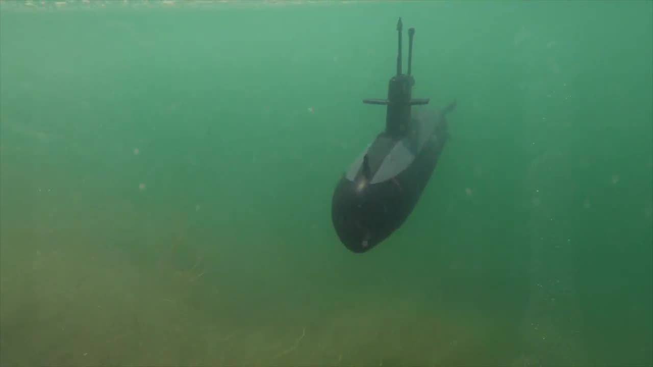 Adventures of the Walrus Submarine running in the Colorado River