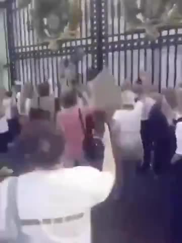 Gathered At Buckingham Palace Chanting Pedophile, Pedophile, Pedophile!! - 2020
