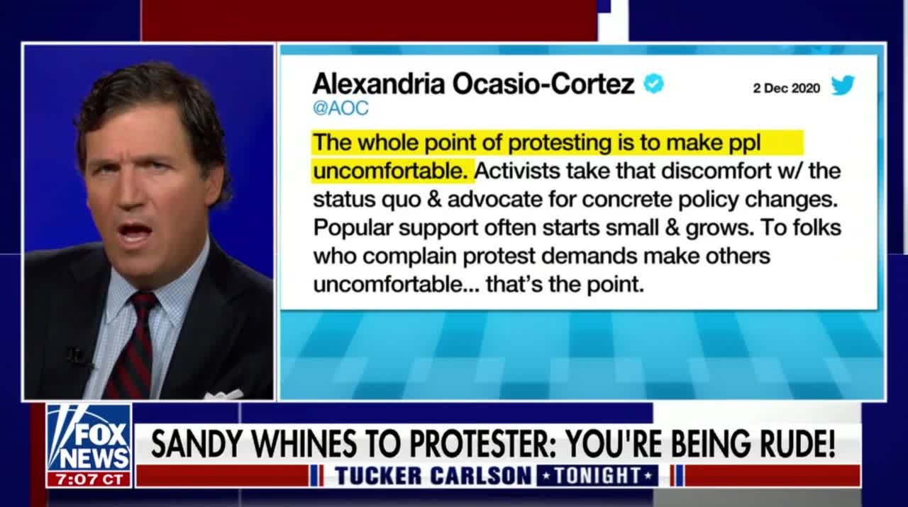 Tucker Carlson SLAMS AOC over support for war in Ukraine.