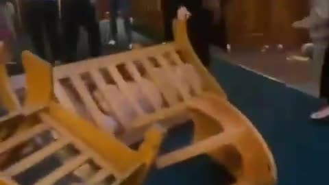 Illegal migrants cause carnage as they trash a hotel, temporarily housing them,