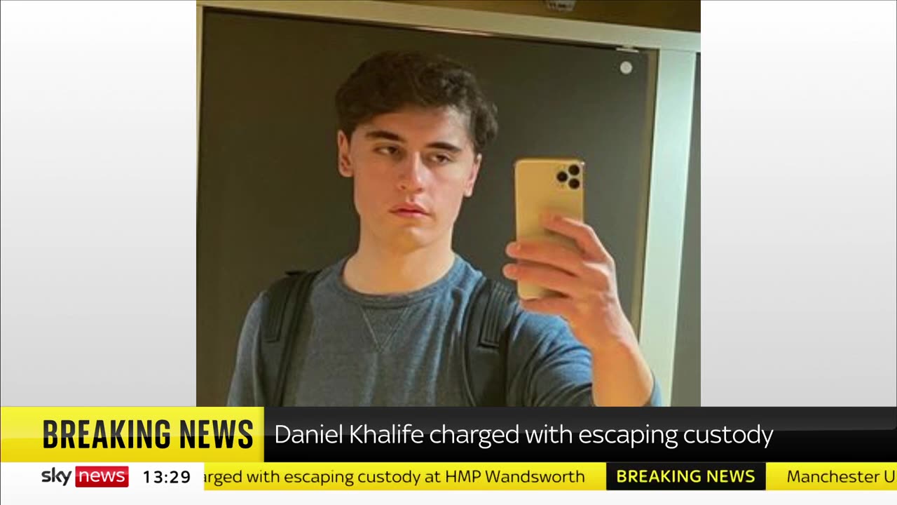 Daniel Khalife: Terror suspect charged with escaping custody at HMP Wandsworth