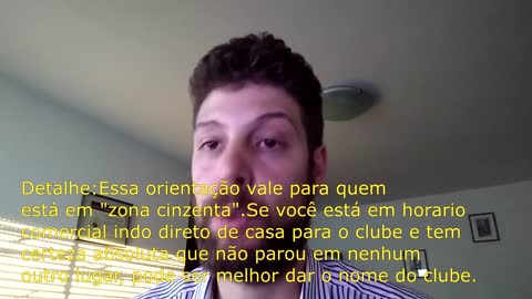 Abordagem - Avisar ou não que está com arma