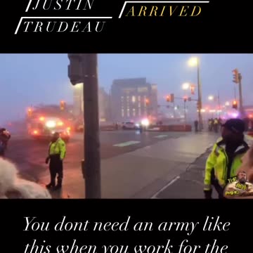 Biden and Trudeau arriving for dinner in Ottawa