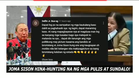 JOMA SESON THE LEADER OF CCP NPA IS NOW HUNTING BY PHILIPPINES AUTHORITIES.