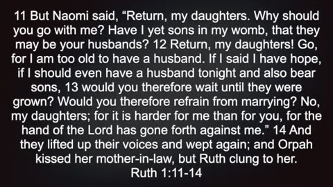 Ruth 1:11-14