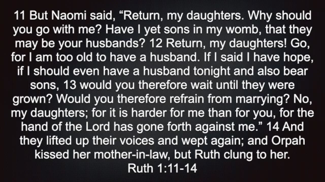 Ruth 1:11-14