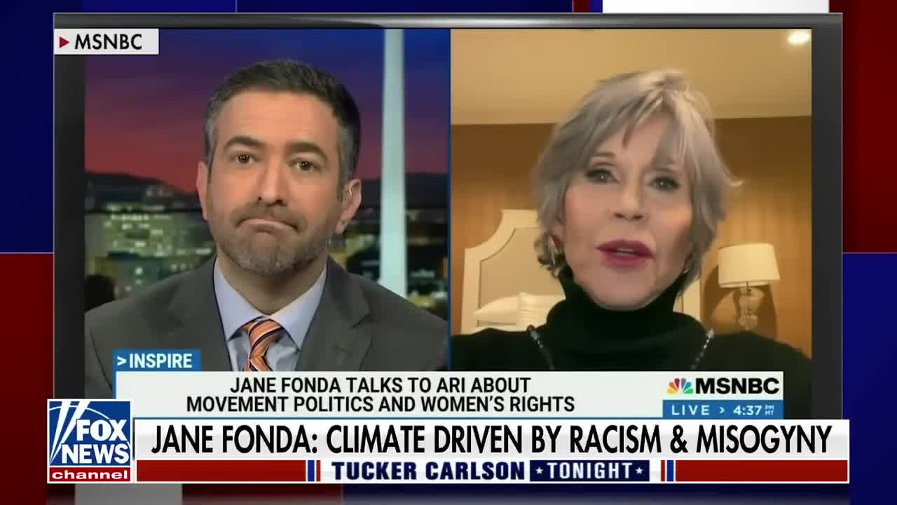 Tucker Carlson reacts to Jane Fonda: 'If there were no racism, there would be no climate crisis'