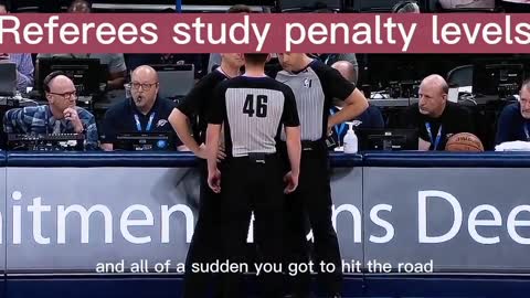 Referees study penalty levels