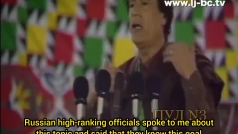 Gaddafi on Nato Expansion towards Russia