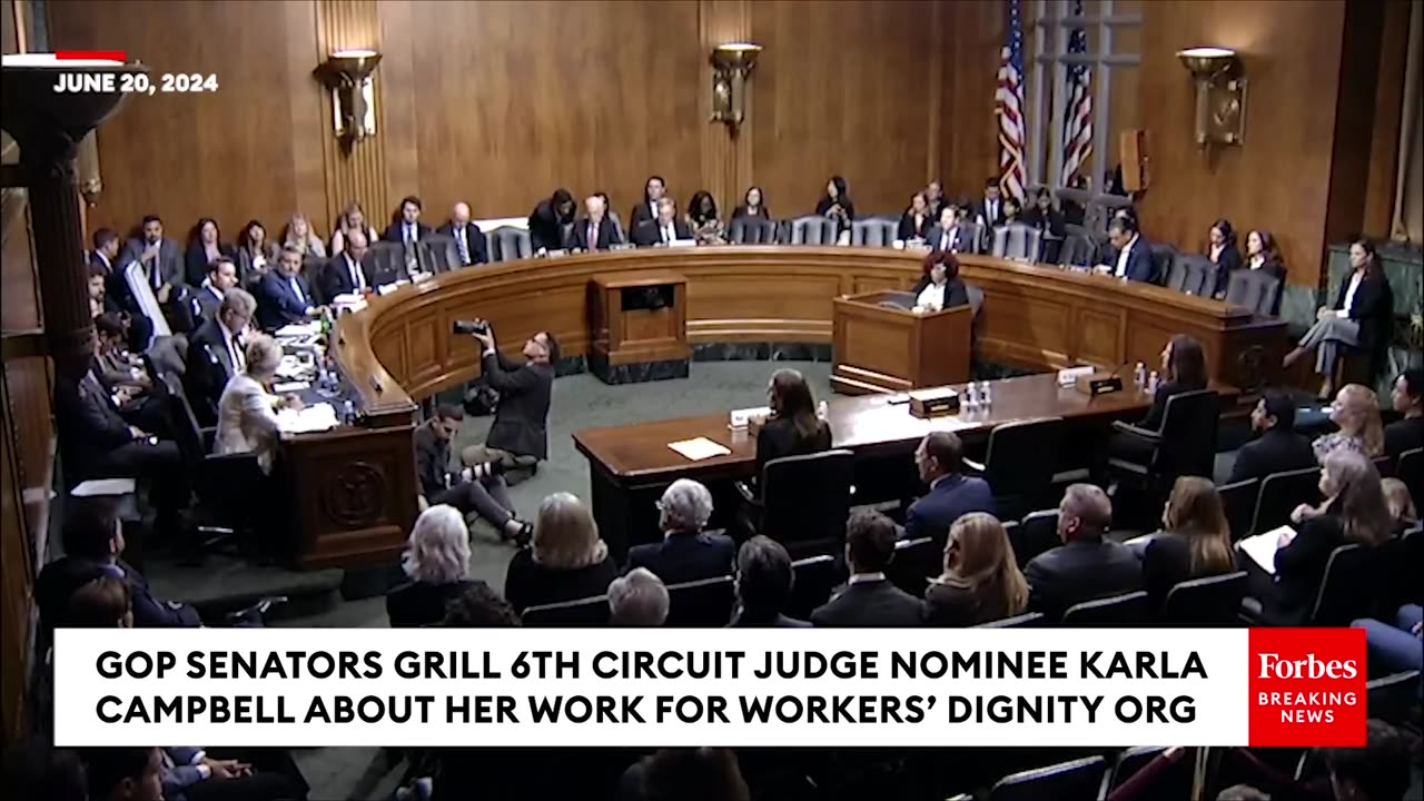 Sparks Fly As GOP Senators Hammer Judicial Nominee Over Her Answers About Controversial Affiliation