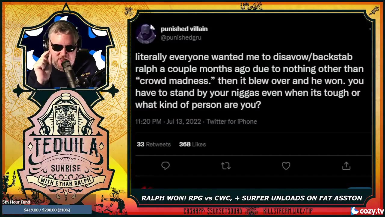 Nora on notice - Tequila Sunrise