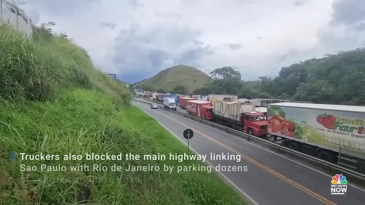 Brazilian Truckers Create Multiple Blockades In Support Of Bolsonaro