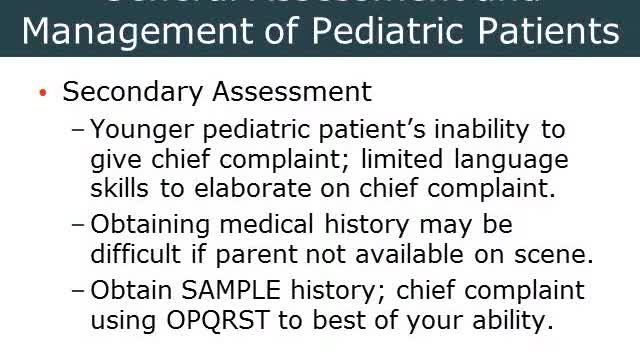 AEMT Ch 44 Pediatric Emergencies Part 1