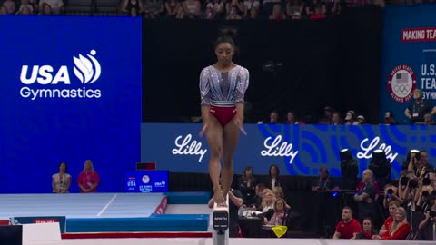 Simone Biles is SO BACK, leads after Day 1 of Olympic Trials