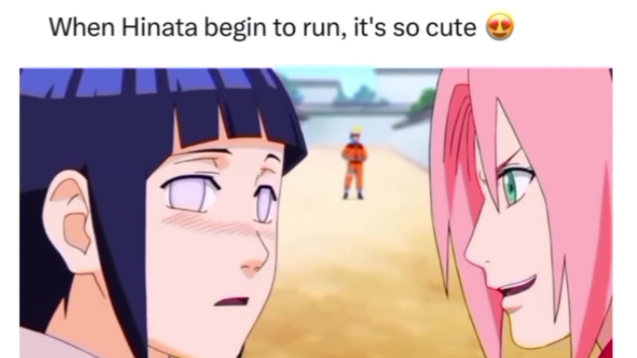 When Hinata begin to run, it's so cute🥰😍 #naruto #animedubbed #shorts @AnimeAllure #hinata #onepiece