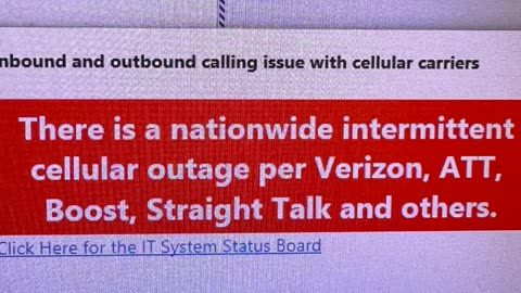 Massive Nationwide Phone Service, Telecomms Outage Hits Cell Phones & Land Lines, Multiple Carriers