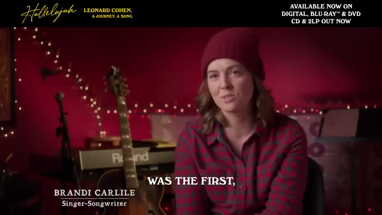 HALLELUJAH_ LEONARD COHEN, A JOURNEY, A SONG Clip-_Brandi Carlile__ Now on Digital, Blu-ray, and DVD