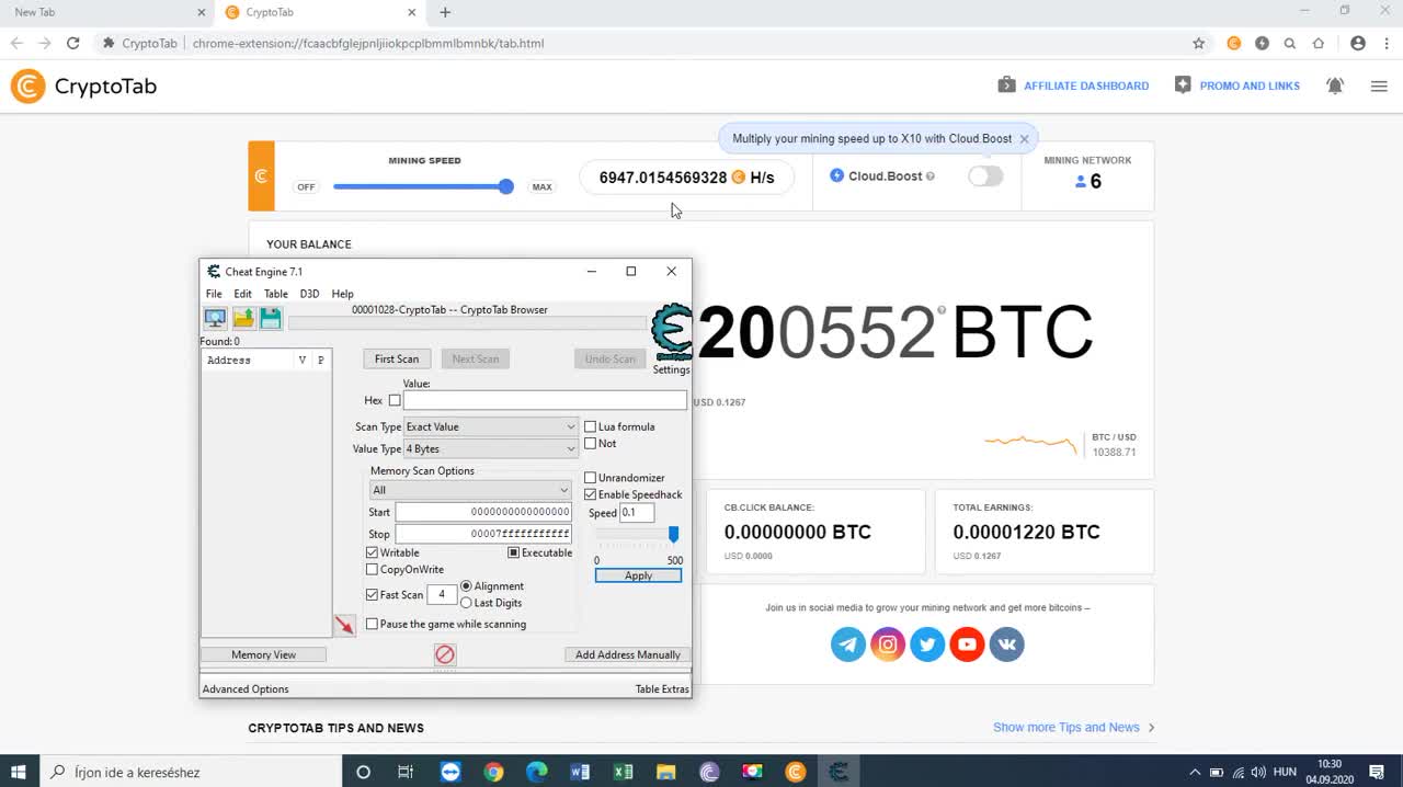 fresh way to mine bitcoin CRYPTOTAB