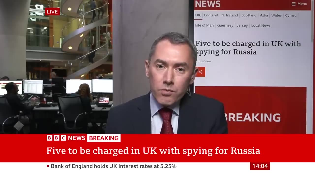 Five to be changed in uk with spying for Russia bbc news