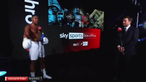 Anthony Joshua Wants To Fight Tyon Fury"Next