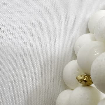 Handmade Unique 8” Cross Bracelet with White Sponge Coral. Promotes Energy