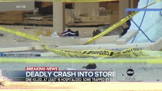 SUV crashes into Apple store in Boston suburb, killing 1