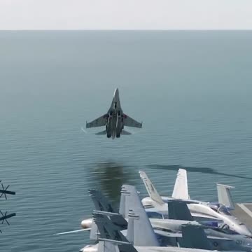 Breathtaking Su-27 Cobra landing