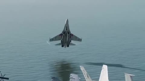Breathtaking Su-27 Cobra landing
