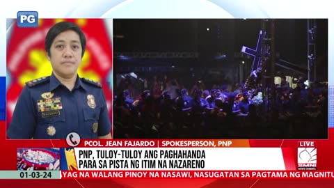 PNP, walang nakikitang banta sa pagdiriwang ng Pista ng Itim na Nazareno sa Maynila