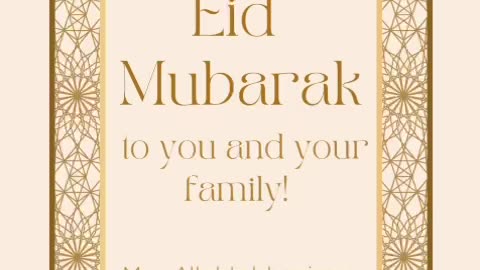 Eid Mubarak