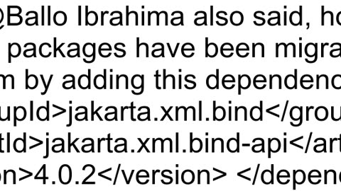 How to resolve javalangNoClassDefFoundError javaxxmlbindDatatypeConverter Java 11