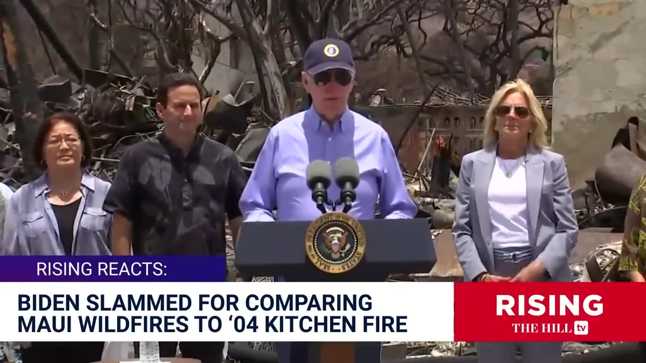 WATCH: Joe Biden Seemingly NODS OFF During Maui Fire Victims Ceremony During FLYOVER Visit: Rising